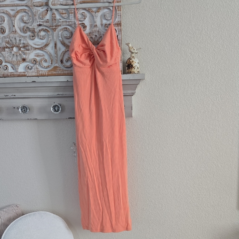 Sage Coral Maxi Dress